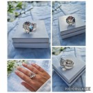 Vintage sølv ring med bergkrystall, Design: Kalevi Sara, finland thumbnail
