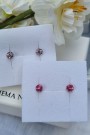 Sølv ørepynt, 2 pk diskokuler, 4mm thumbnail