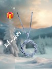 Lekkert sølvsmykke, krans m/zirconia stener thumbnail