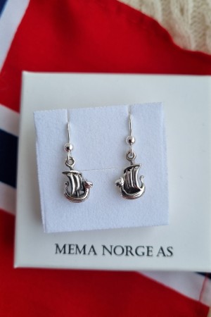 Sølv ørepynt, vikingskip