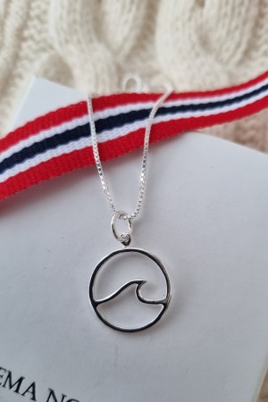 Sølv anheng, bølge