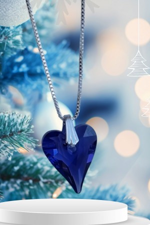 Vakkert Swarovski hjerte, Tanzanite, (lilla)