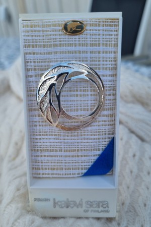Lekker sølv skjerf-ring, Vintage fra 70-tallet, Design; Kalevi Sara of Finland, Kun 1 stk