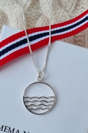 Sølv anheng, bølge