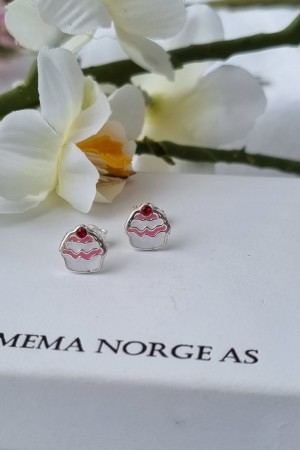 Muffens, sølv ørepynt til barn