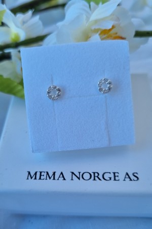 Søte ørepynt m/zirconia stener