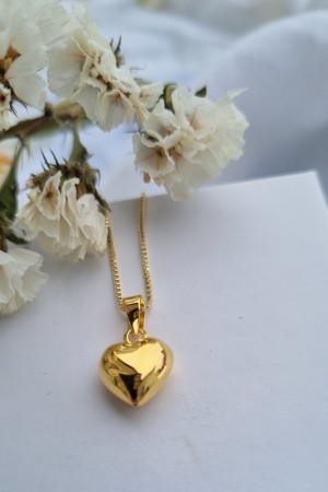 Vakkert hjerte, sølv forgylt