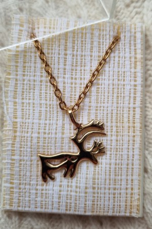Bronse anheng, rein, 60cm kjede, Design: Kalevi Sara, Finland